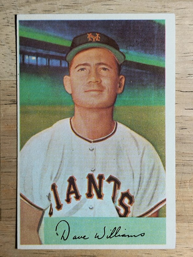 1954 Bowman #9 Dave Williams (EXMT)
