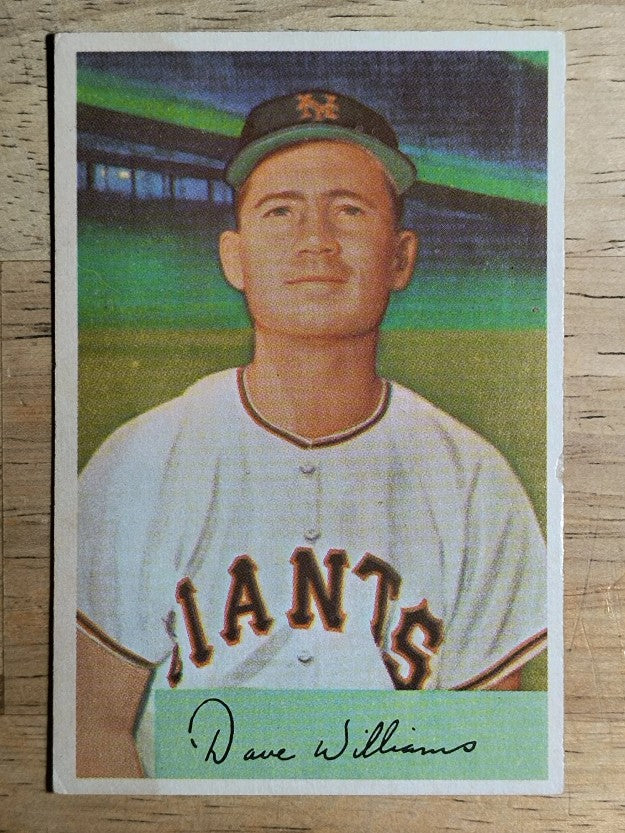 1954 Bowman #9 Dave Williams (VGEX)