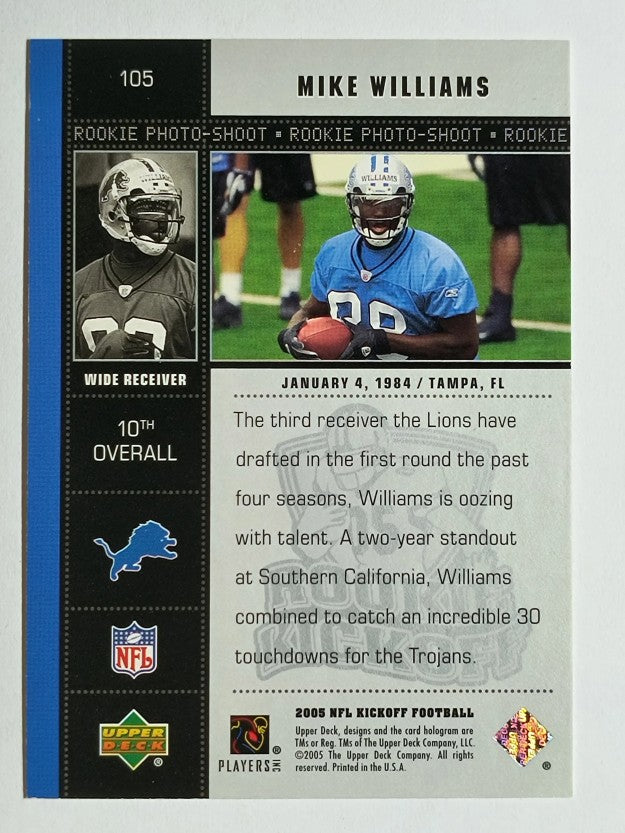 2005 Upper Deck Kickoff #105 Mike Williams