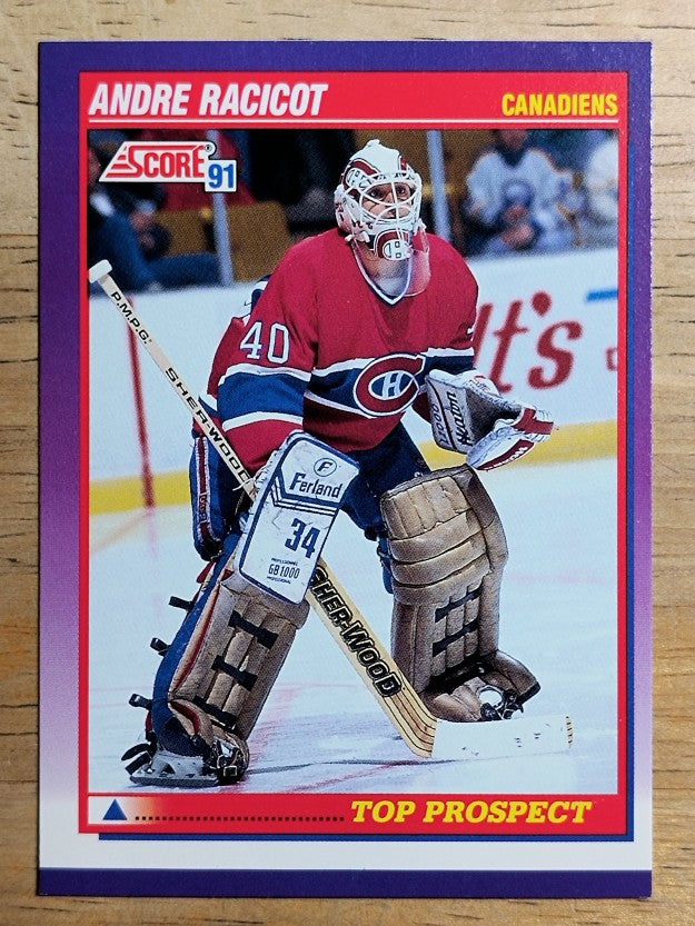 1991-92 Score American #395 Andre Racicot TP RC
