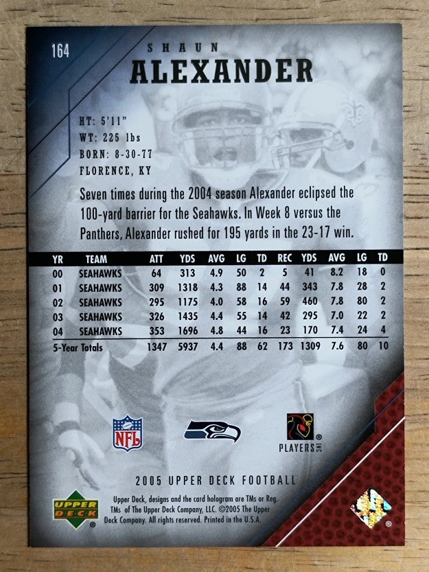 2005 Upper Deck #164 Shaun Alexander