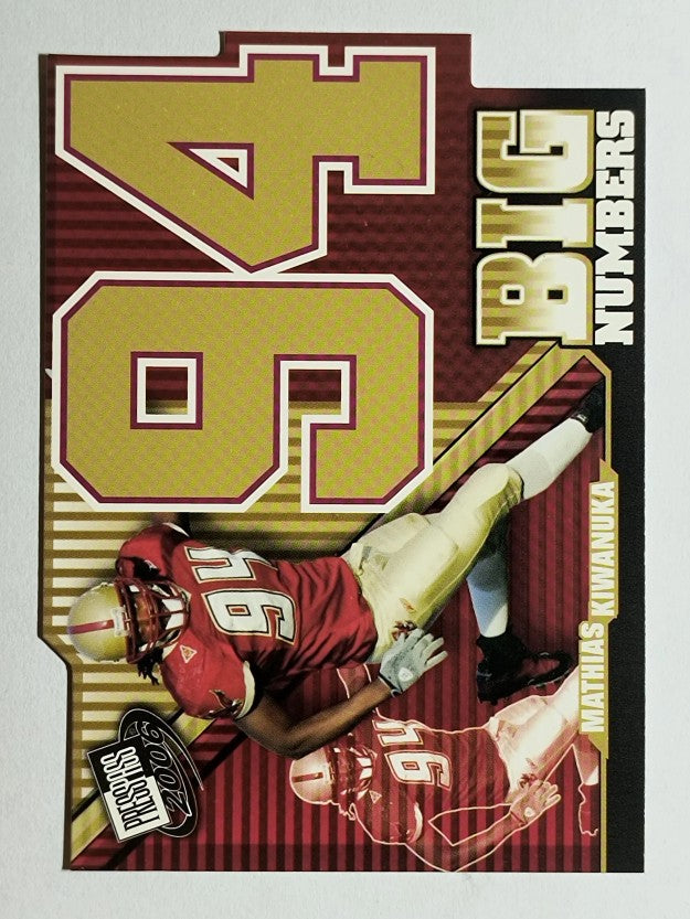 2006 Press Pass Big Numbers #BN2 Mathias Kiwanuka