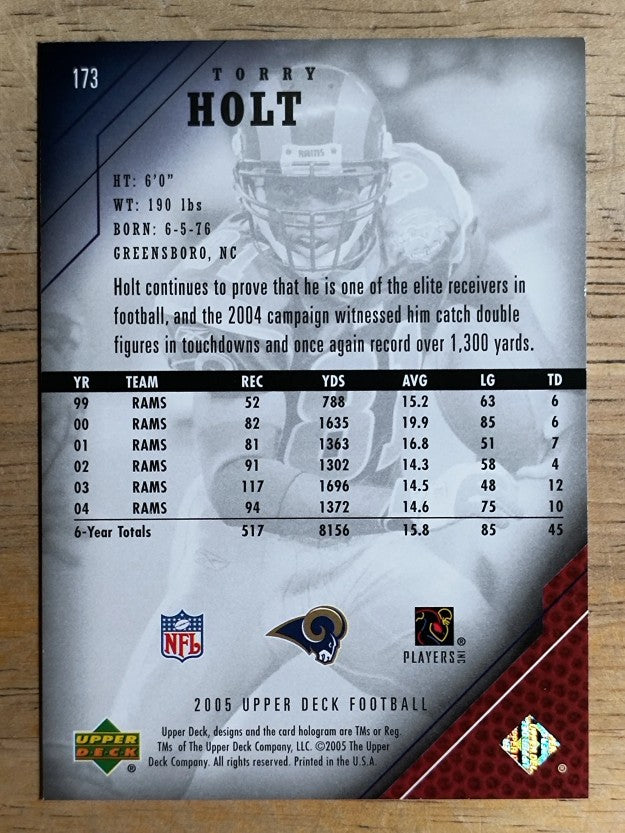 2005 Upper Deck #173 Torry Holt