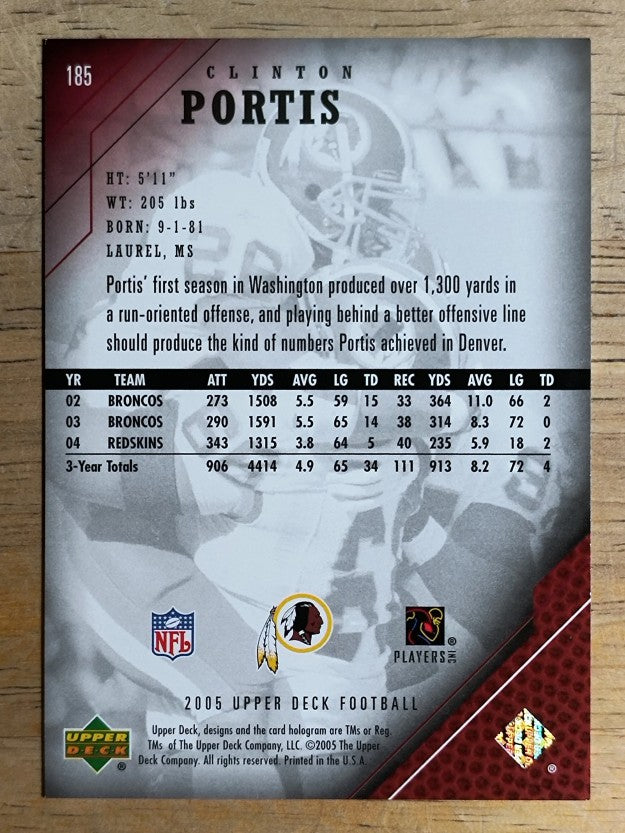 2005 Upper Deck #185 Clinton Portis