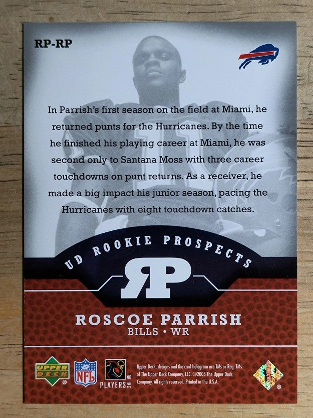 2005 Upper Deck Rookie Prospects #RPRP Roscoe Parrish