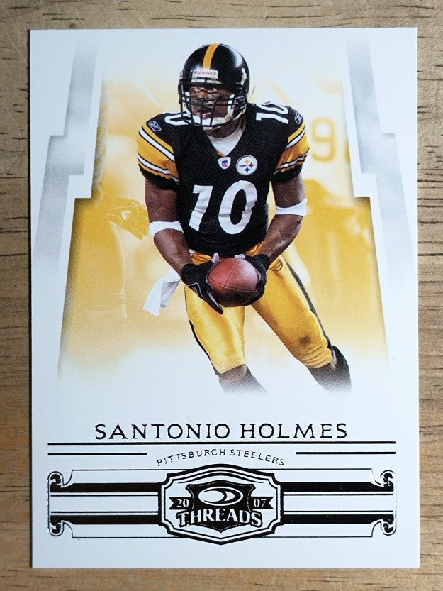 2007 Donruss Threads #114 Santonio Holmes