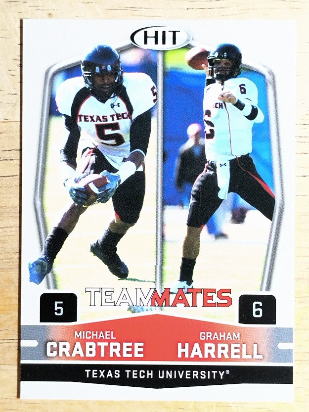 2009 SAGE HIT #55 Michael Crabtree TM/Graham Harrell