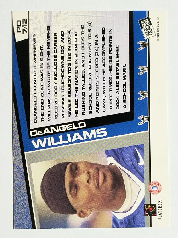 2006 Press Pass Paydirt #PD7 DeAngelo Williams