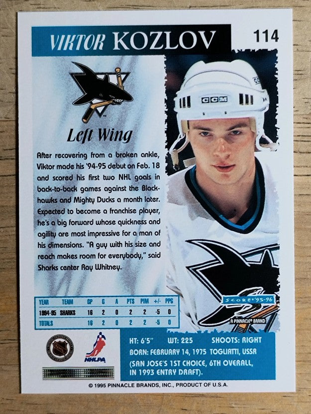 1995-96 Score #114 Viktor Kozlov