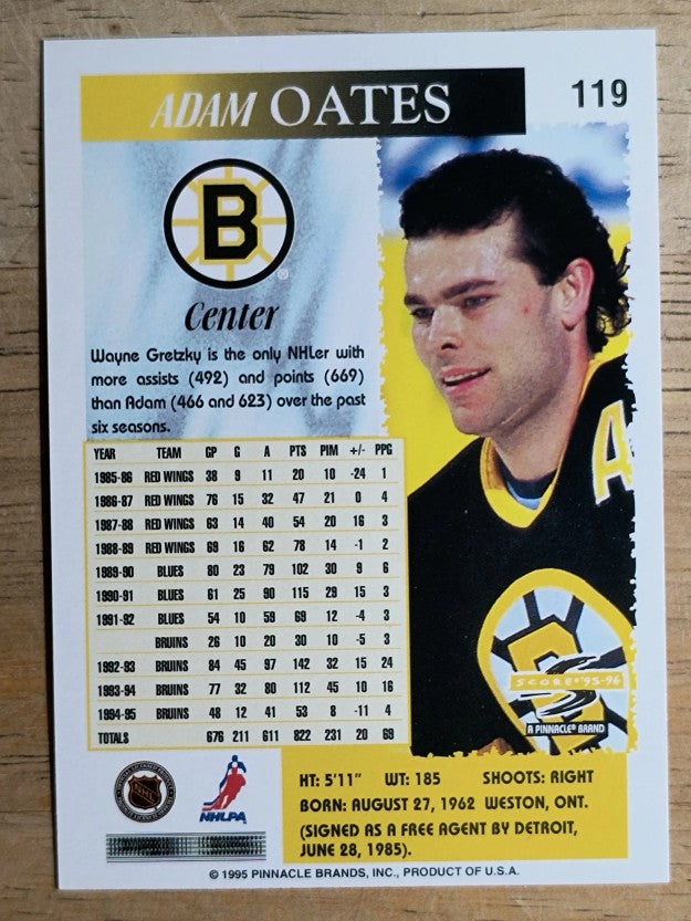 1995-96 Score #119 Adam Oates