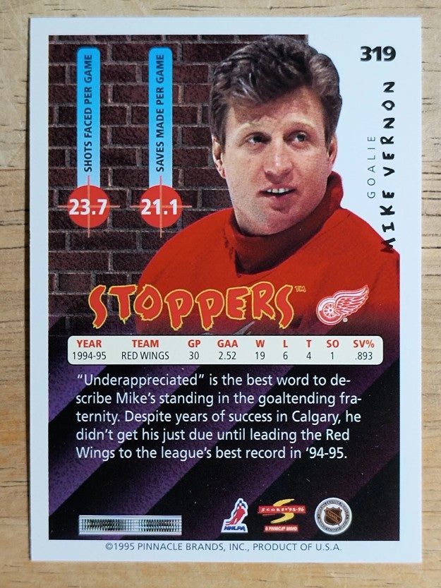 1995-96 Score #319 Mike Vernon ST