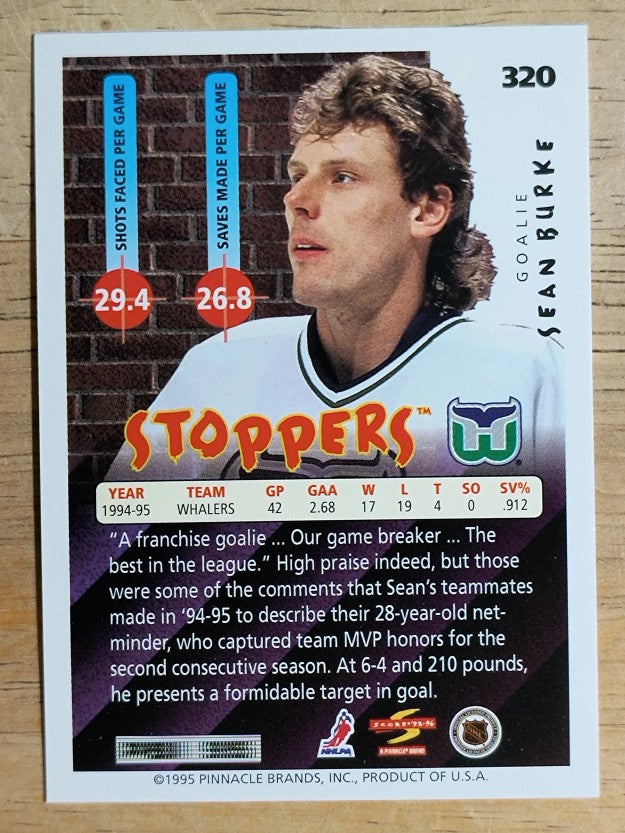 1995-96 Score #320 Sean Burke ST