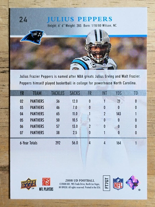 2008 Upper Deck #24 Julius Peppers
