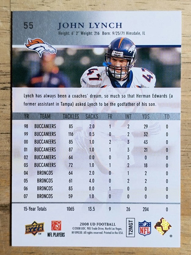 2008 Upper Deck #55 John Lynch