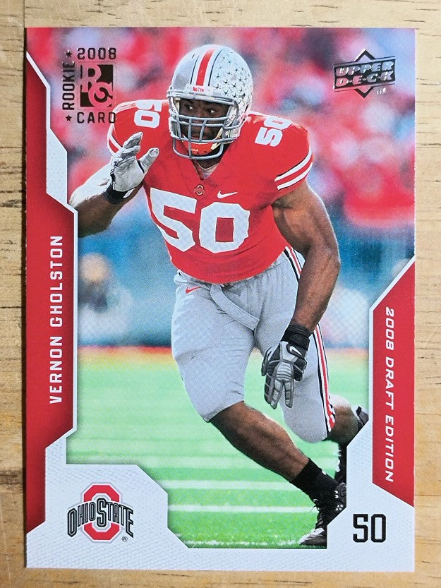 2008 Upper Deck Draft Edition #77 Vernon Gholston RC