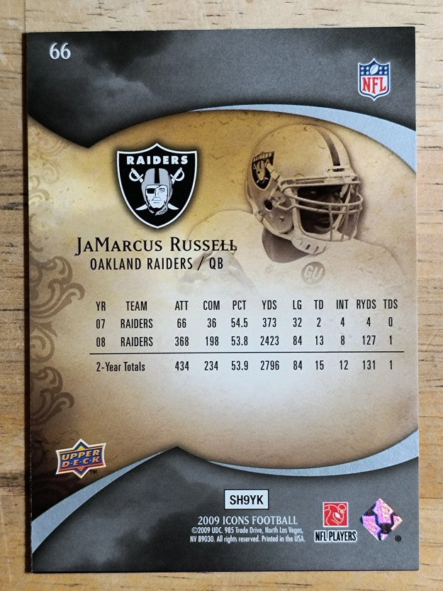 2009 Upper Deck Icons #66 JaMarcus Russell