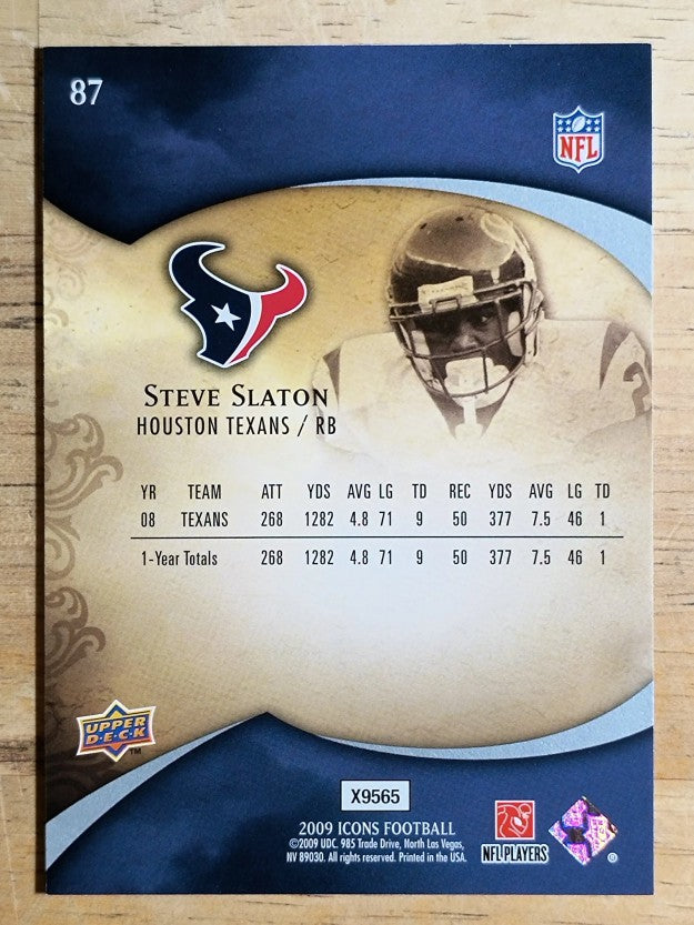 2009 Upper Deck Icons #87 Steve Slaton