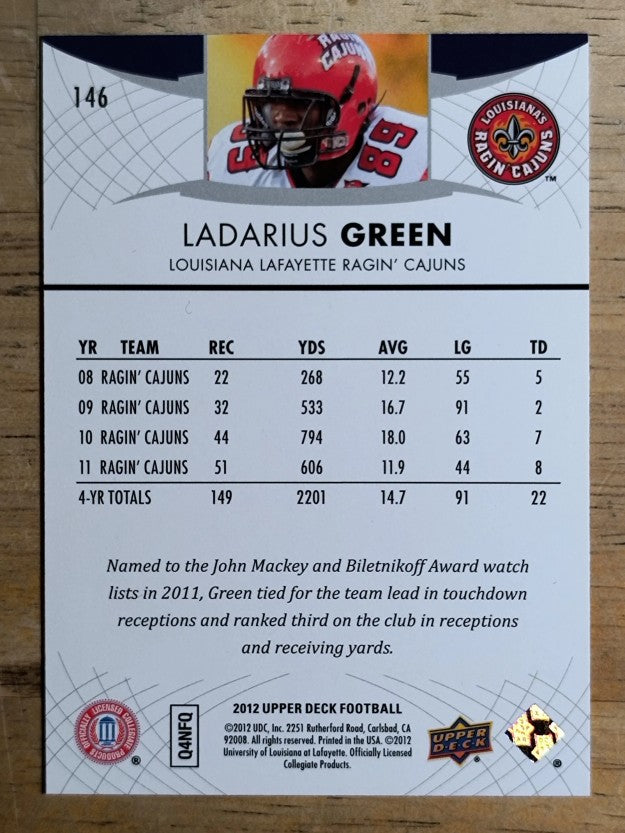 2012 Upper Deck #146 Ladarius Green