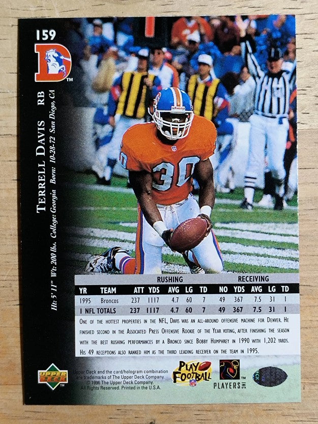 1996 Upper Deck Silver #159 Terrell Davis