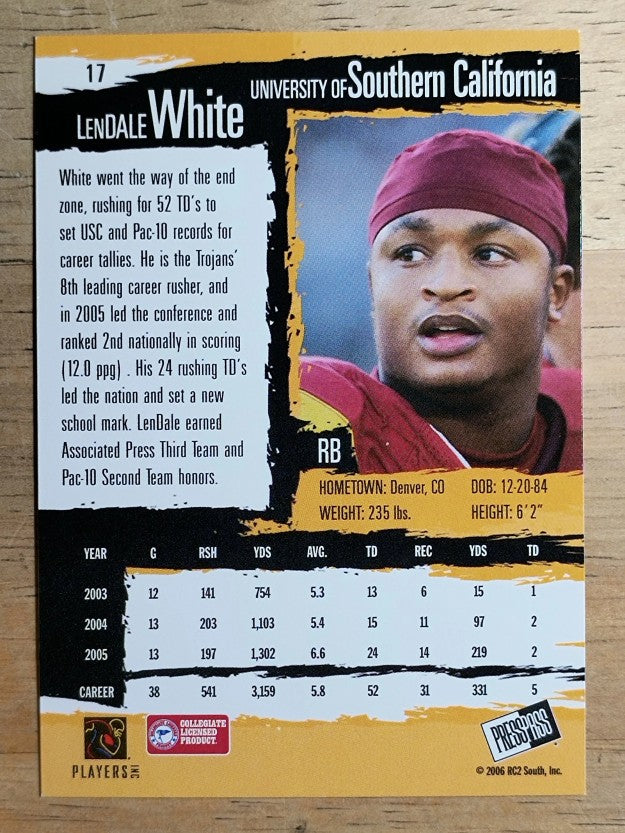 2006 Press Pass #17 LenDale White