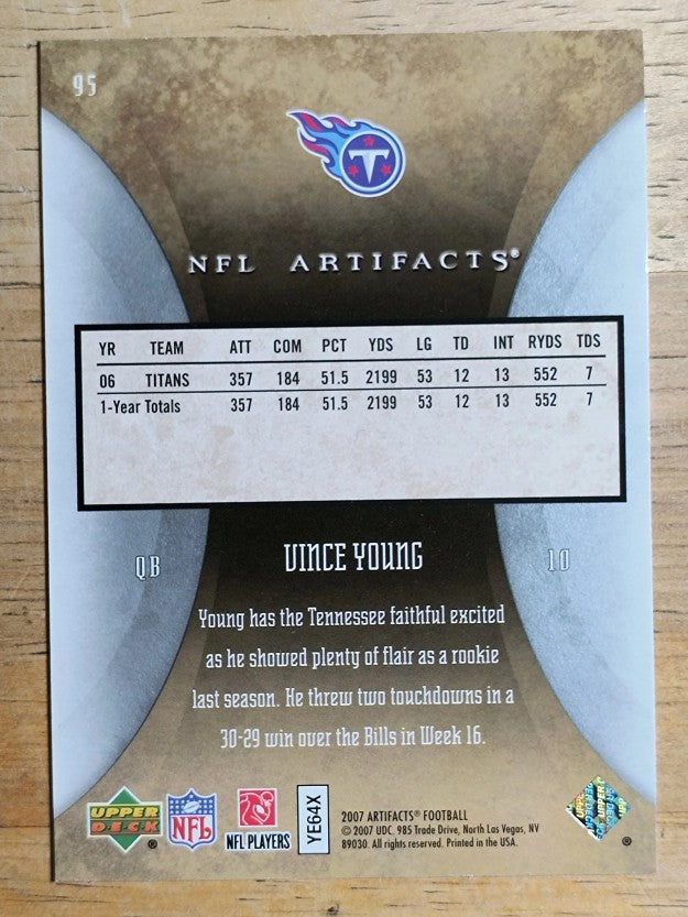 2007 Artifacts #95 Vince Young