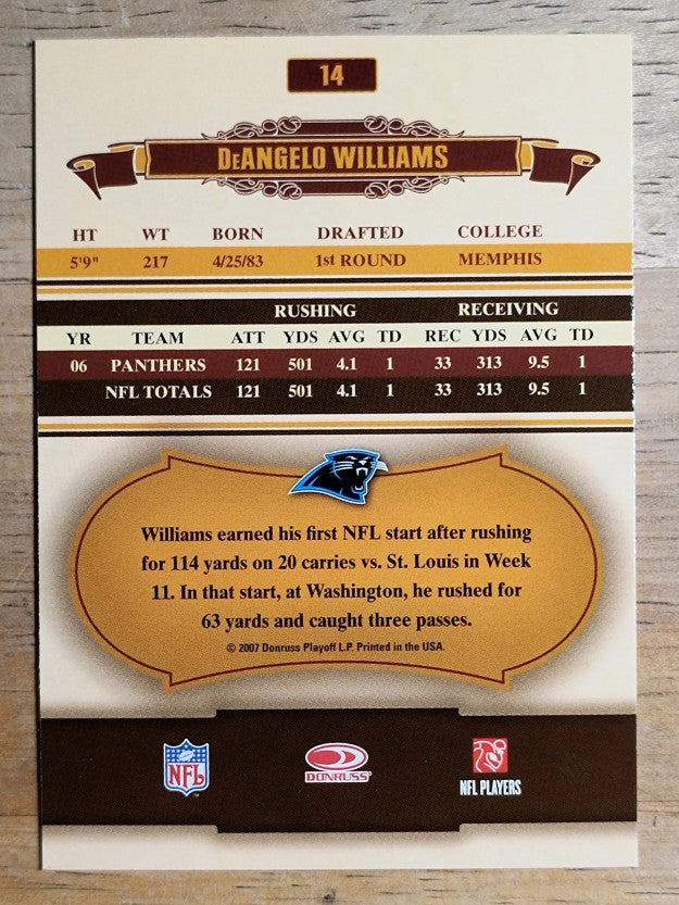 2007 Donruss Classics #14 DeAngelo Williams
