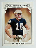 2007 Donruss Threads College Gridiron Kings Gold #14 Brady Quinn