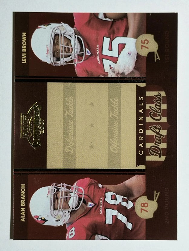 2007 Playoff Contenders Draft Class #1 Alan Branch/Levi Brown