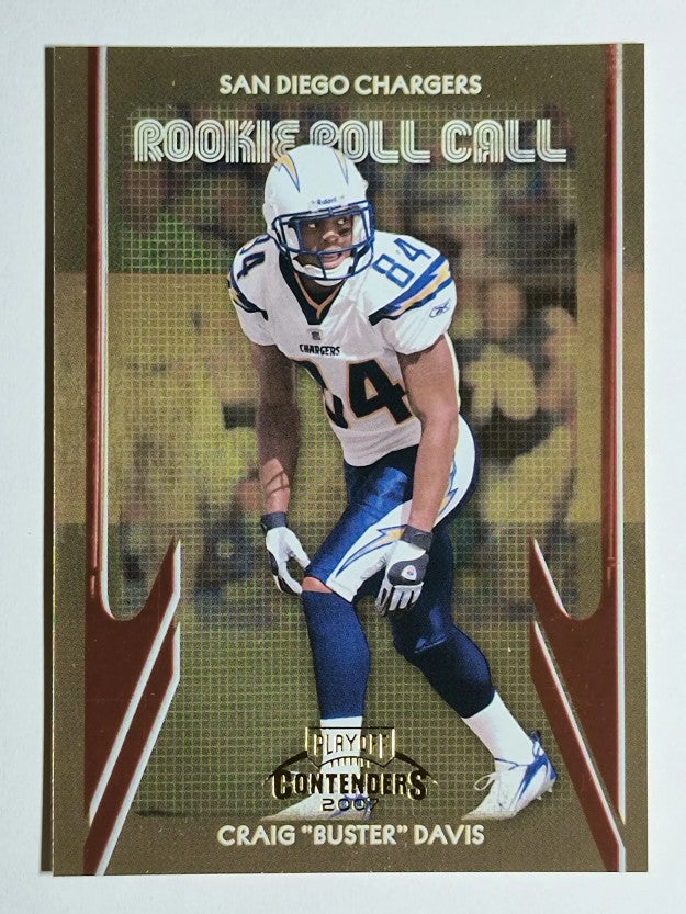 2007 Playoff Contenders Rookie Roll Call #10 Craig Buster Davis