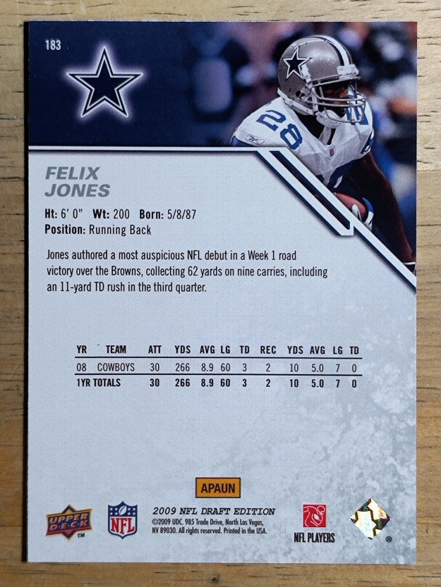 2009 Upper Deck Draft Edition #183 Felix Jones