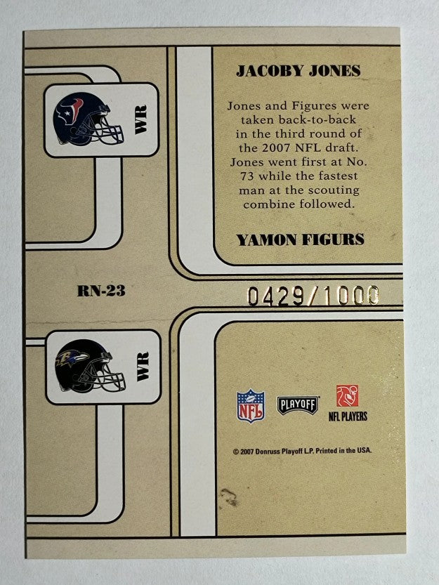 2007 Playoff Contenders Round Numbers #23 Jacoby Jones/Yamon Figurs