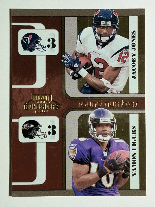 2007 Playoff Contenders Round Numbers #23 Jacoby Jones/Yamon Figurs