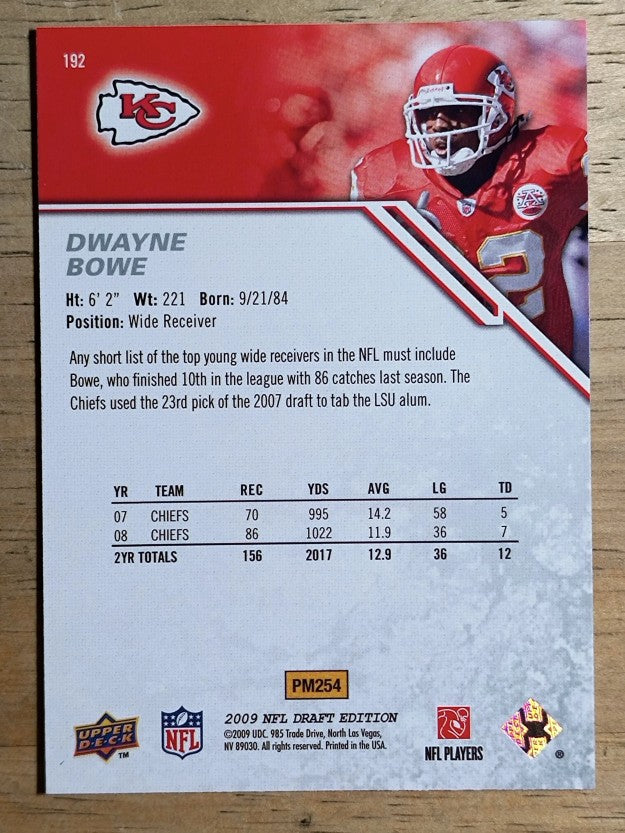 2009 Upper Deck Draft Edition #192 Dwayne Bowe