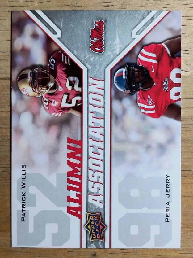 2009 Upper Deck Draft Edition #241 Peria Jerry/Patrick Willis/Alumni Association