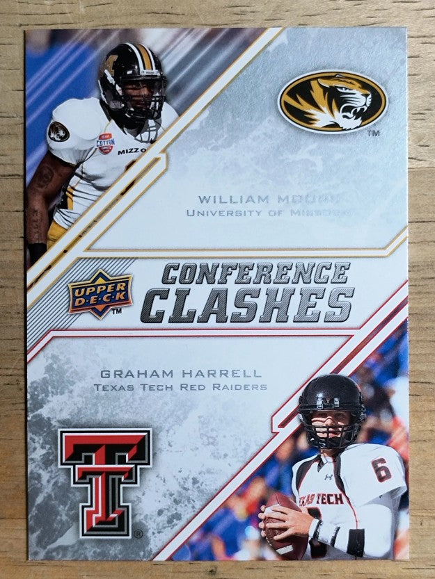 2009 Upper Deck Draft Edition #253 William Moore/Graham Harrell