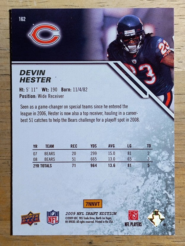 2009 Upper Deck Draft Edition Brown #162 Devin Hester