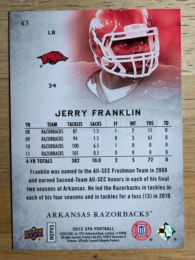2012 SP Authentic #43 Jerry Franklin