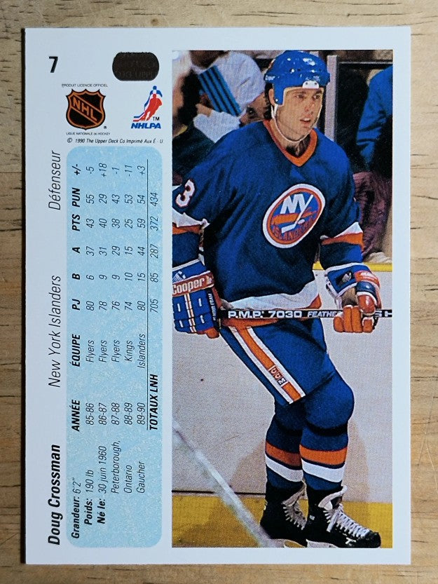 1990-91 Upper Deck French #7 Doug Crossman