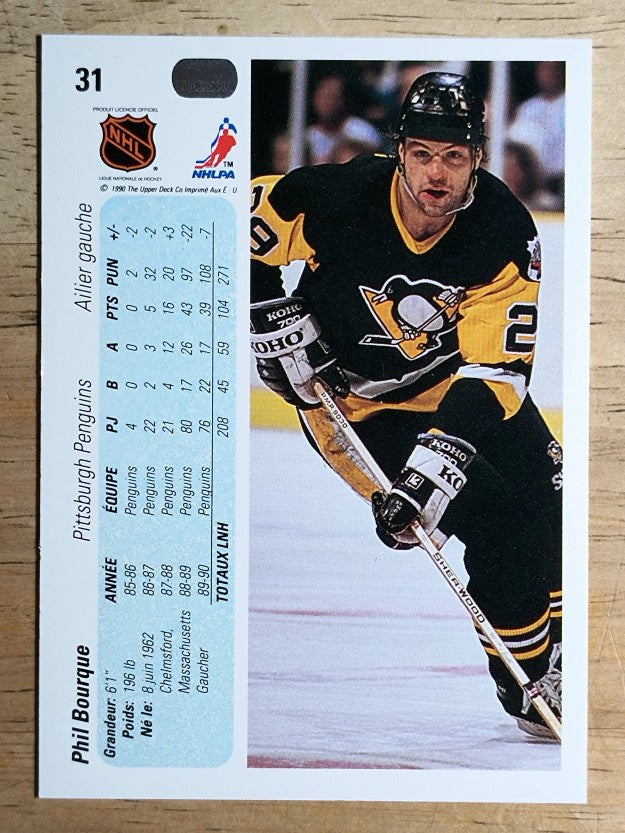 1990-91 Upper Deck French #31 Phil Bourque
