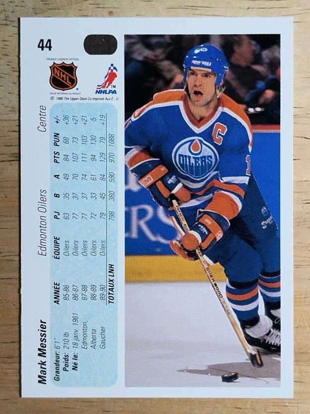 1990-91 Upper Deck French #44 Mark Messier
