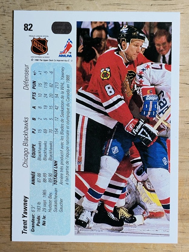 1990-91 Upper Deck French #82 Trent Yawney
