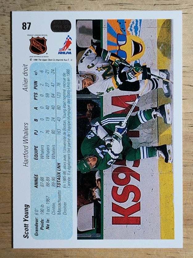 1990-91 Upper Deck French #87 Scott Young