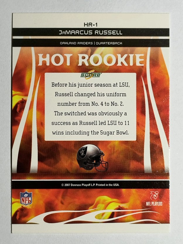 2007 Score Hot Rookies #1 JaMarcus Russell