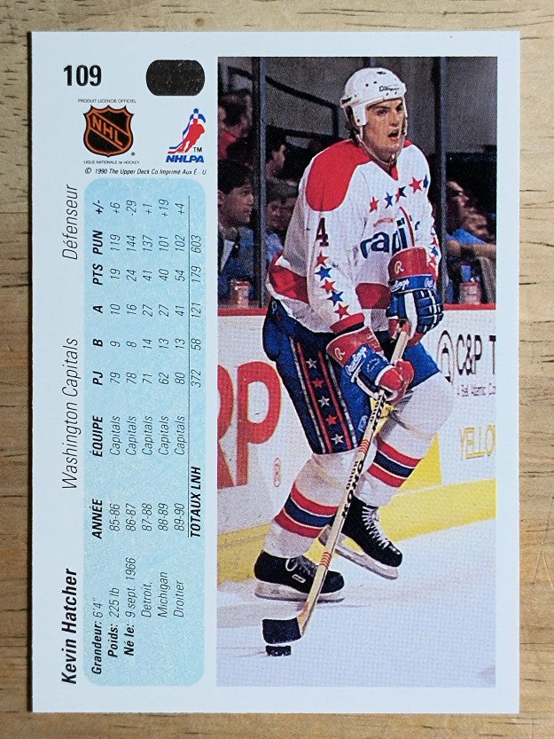 1990-91 Upper Deck French #109 Kevin Hatcher