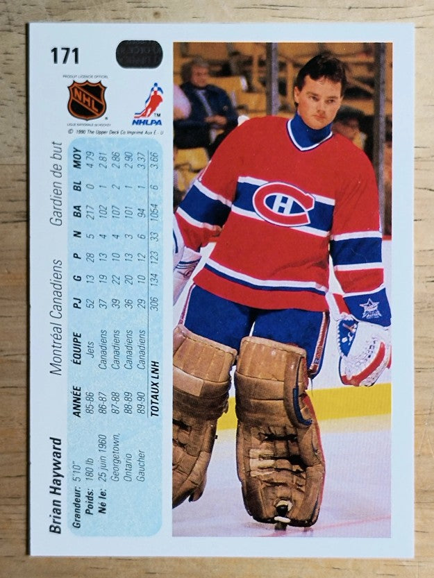 1990-91 Upper Deck French #171 Brian Hayward
