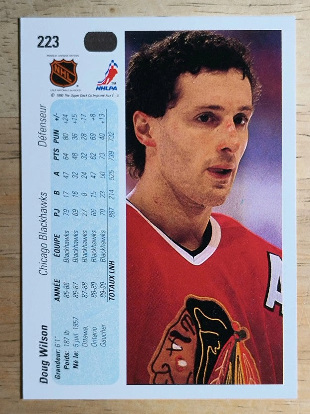 1990-91 Upper Deck French #223 Doug Wilson