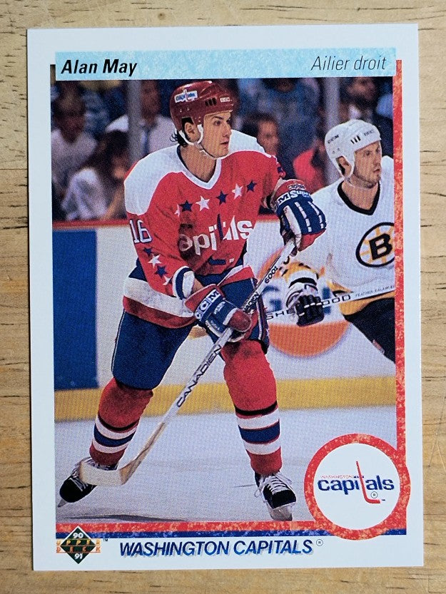 1990-91 Upper Deck French #240 Alan May RC