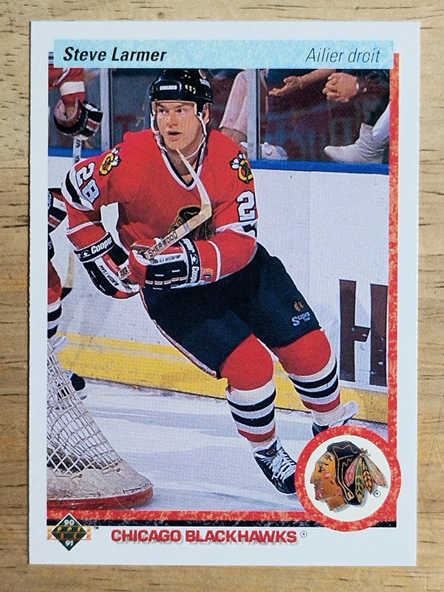 1990-91 Upper Deck French #242 Steve Larmer