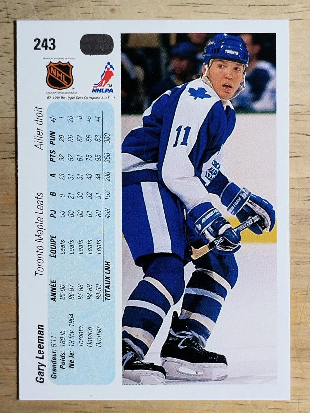 1990-91 Upper Deck French #243 Gary Leeman