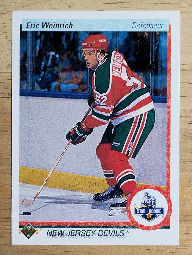 1990-91 Upper Deck French #245 Eric Weinrich RC